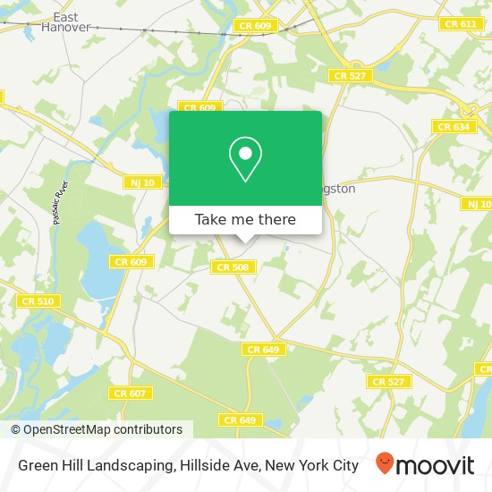 Mapa de Green Hill Landscaping, Hillside Ave