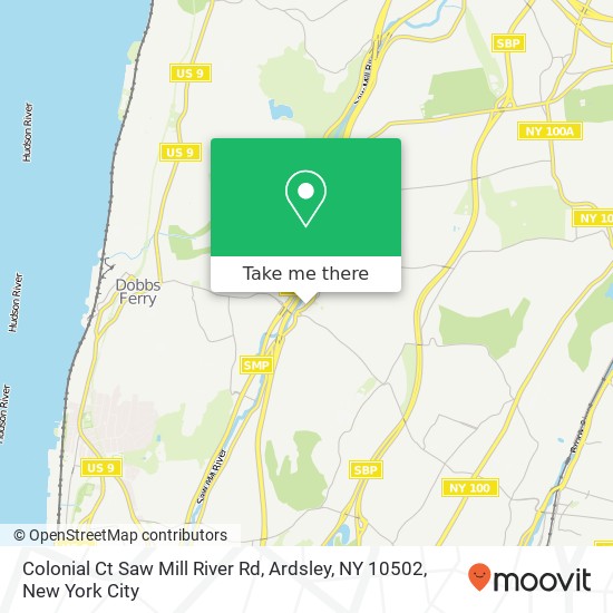 Mapa de Colonial Ct Saw Mill River Rd, Ardsley, NY 10502