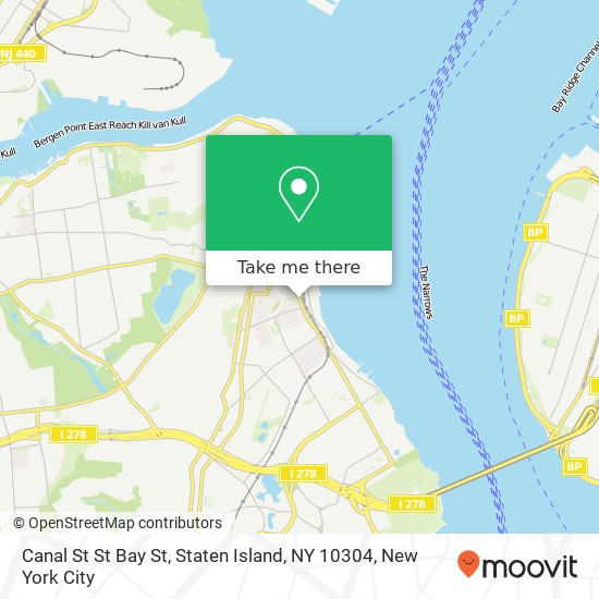 Canal St St Bay St, Staten Island, NY 10304 map