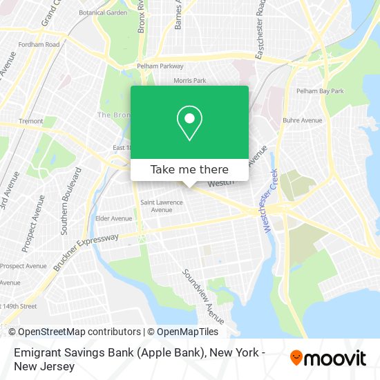 Emigrant Savings Bank (Apple Bank) map
