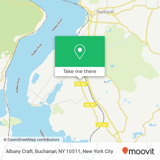 Mapa de Albany Craft, Buchanan, NY 10511