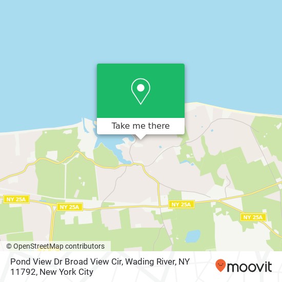 Pond View Dr Broad View Cir, Wading River, NY 11792 map