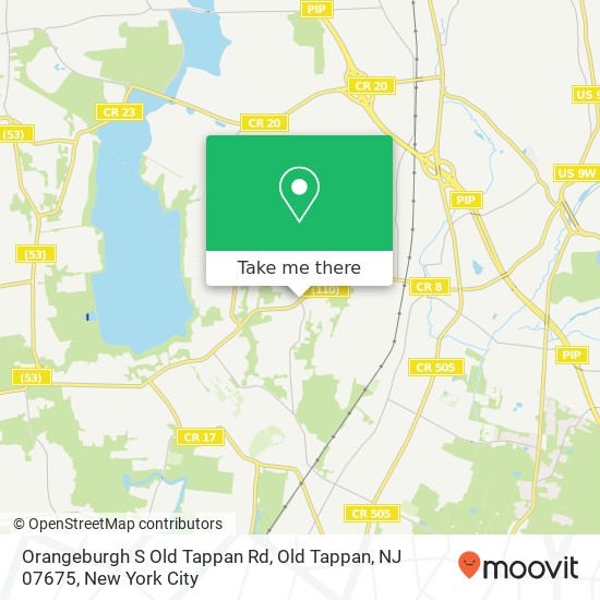 Mapa de Orangeburgh S Old Tappan Rd, Old Tappan, NJ 07675