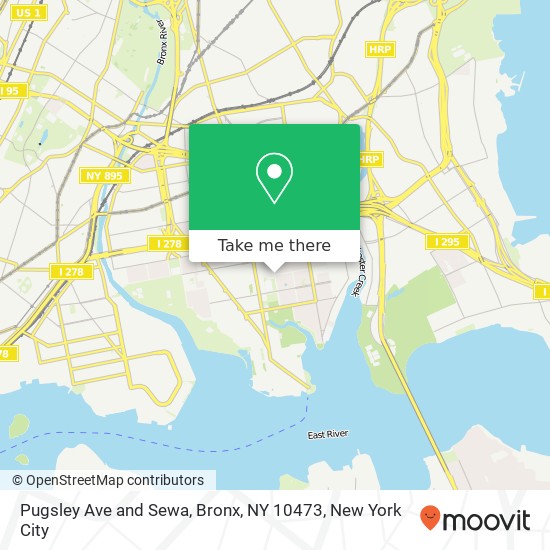 Pugsley Ave and Sewa, Bronx, NY 10473 map