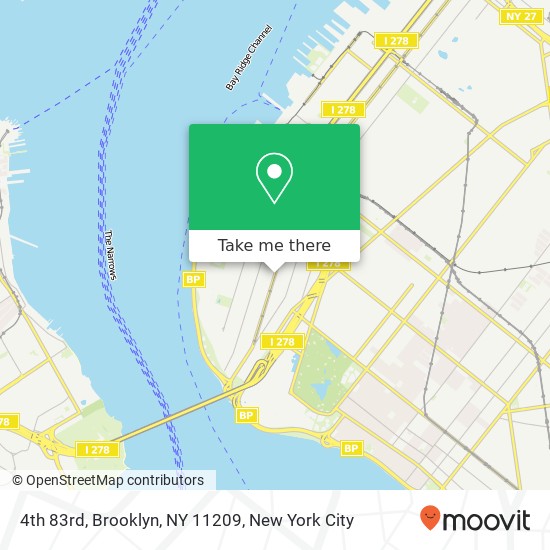 Mapa de 4th 83rd, Brooklyn, NY 11209