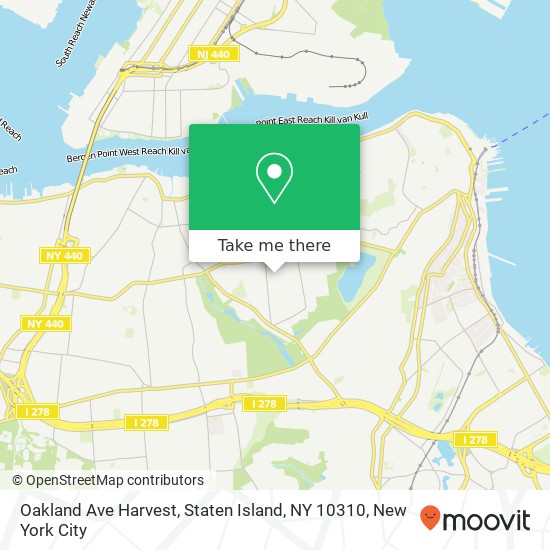 Oakland Ave Harvest, Staten Island, NY 10310 map