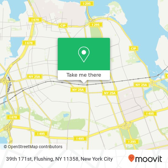 Mapa de 39th 171st, Flushing, NY 11358