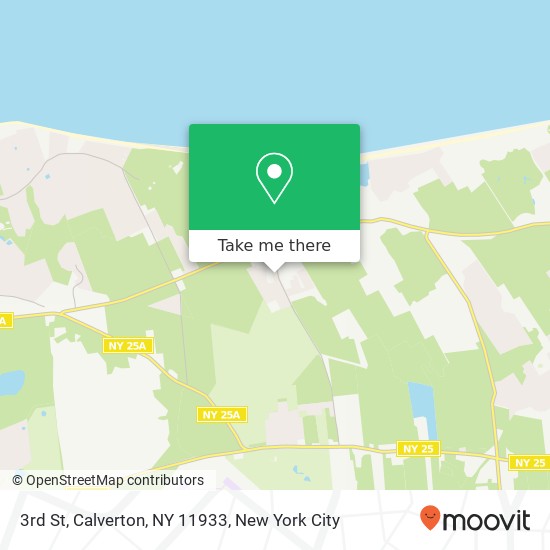 Mapa de 3rd St, Calverton, NY 11933