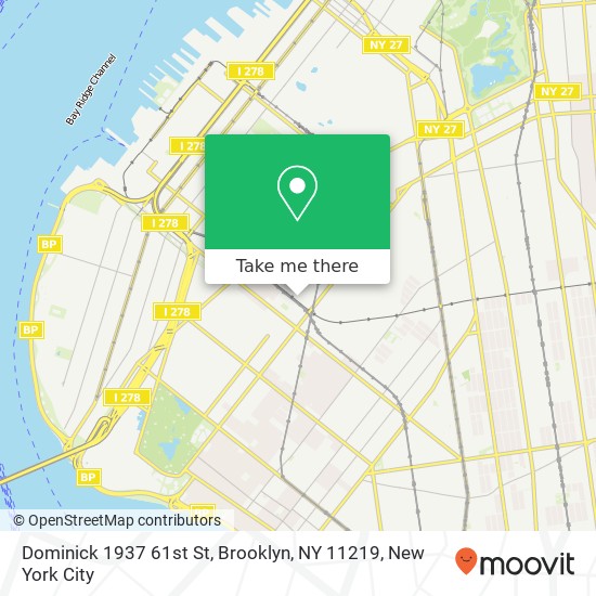 Dominick 1937 61st St, Brooklyn, NY 11219 map