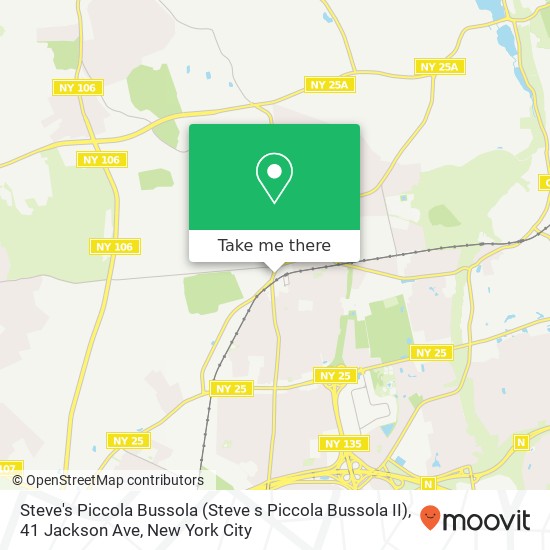 Mapa de Steve's Piccola Bussola (Steve s Piccola Bussola II), 41 Jackson Ave