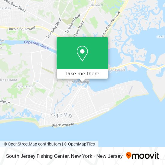Mapa de South Jersey Fishing Center