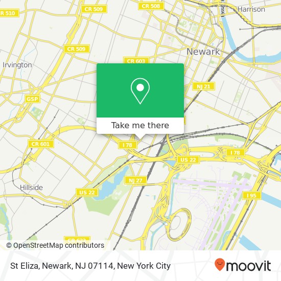 St Eliza, Newark, NJ 07114 map