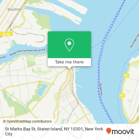 Mapa de St Marks Bay St, Staten Island, NY 10301