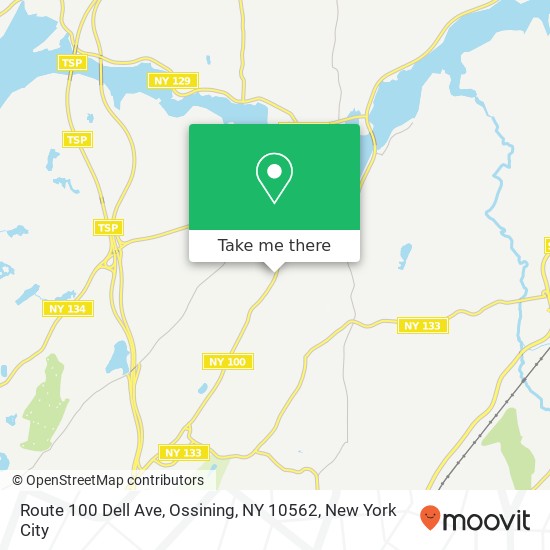 Mapa de Route 100 Dell Ave, Ossining, NY 10562