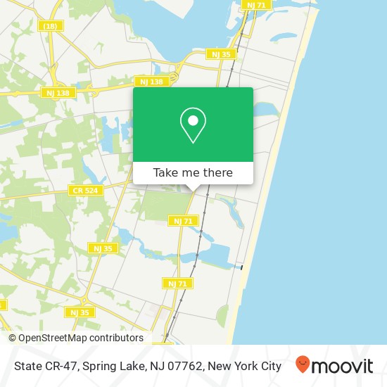 Mapa de State CR-47, Spring Lake, NJ 07762