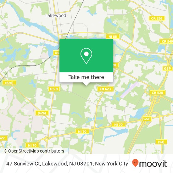 47 Sunview Ct, Lakewood, NJ 08701 map