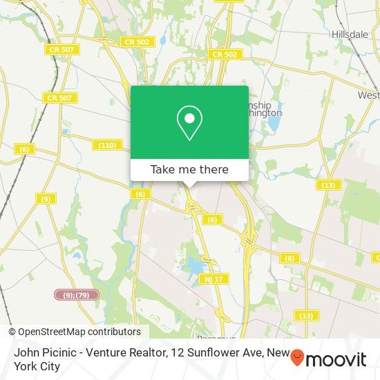 Mapa de John Picinic - Venture Realtor, 12 Sunflower Ave