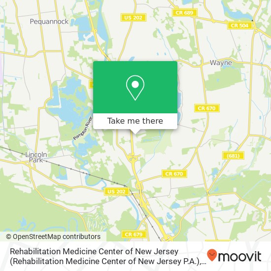 Rehabilitation Medicine Center of New Jersey (Rehabilitation Medicine Center of New Jersey P.A.), 1350 State Route 23 map