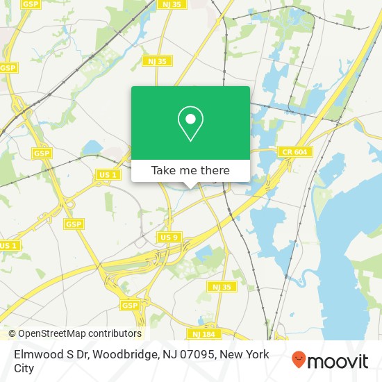 Elmwood S Dr, Woodbridge, NJ 07095 map