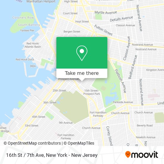 Mapa de 16th St / 7th Ave