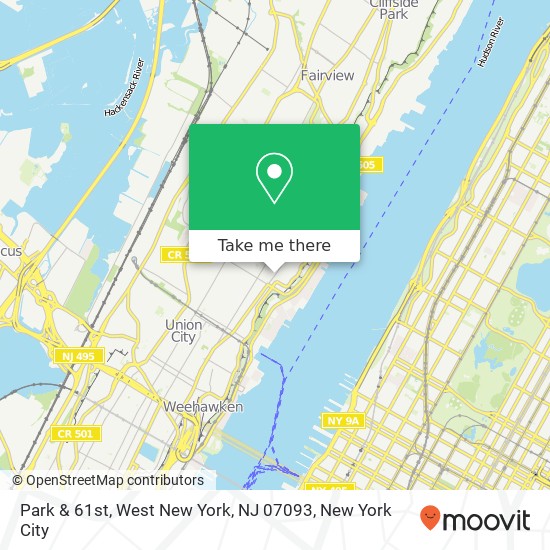 Park & 61st, West New York, NJ 07093 map