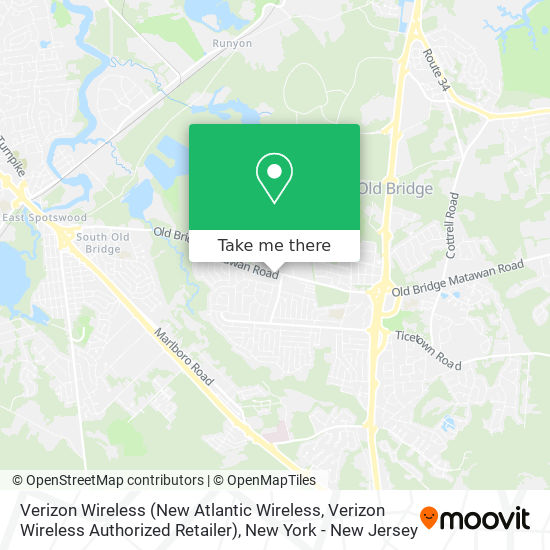 Verizon Wireless (New Atlantic Wireless, Verizon Wireless Authorized Retailer) map