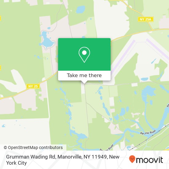 Mapa de Grumman Wading Rd, Manorville, NY 11949