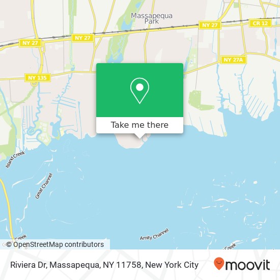 Mapa de Riviera Dr, Massapequa, NY 11758
