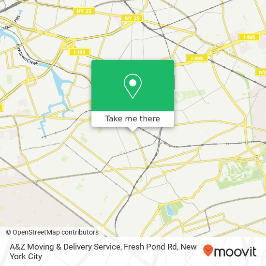 A&Z Moving & Delivery Service, Fresh Pond Rd map