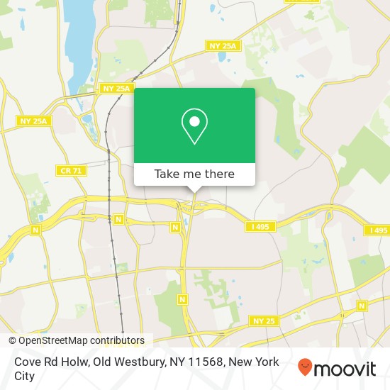 Mapa de Cove Rd Holw, Old Westbury, NY 11568