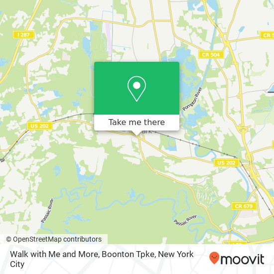 Mapa de Walk with Me and More, Boonton Tpke