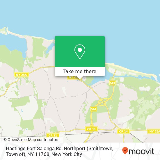 Hastings Fort Salonga Rd, Northport (Smithtown, Town of), NY 11768 map