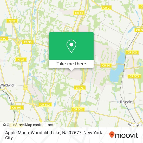 Apple Maria, Woodcliff Lake, NJ 07677 map