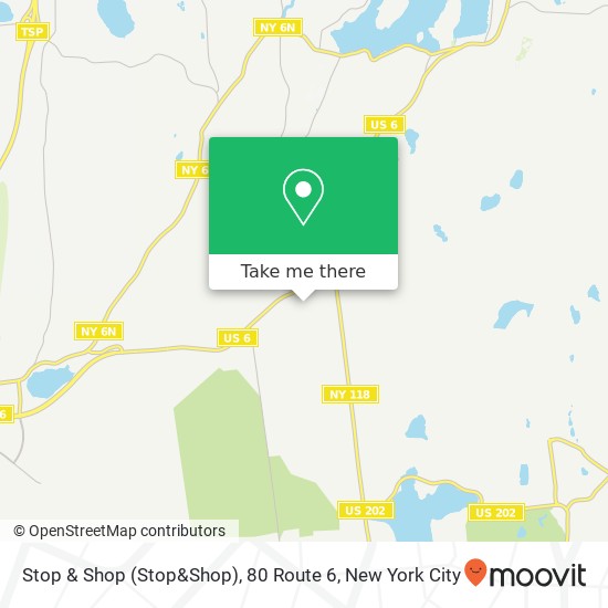 Stop & Shop (Stop&Shop), 80 Route 6 map