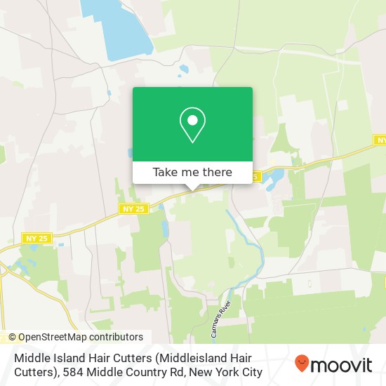 Mapa de Middle Island Hair Cutters (Middleisland Hair Cutters), 584 Middle Country Rd