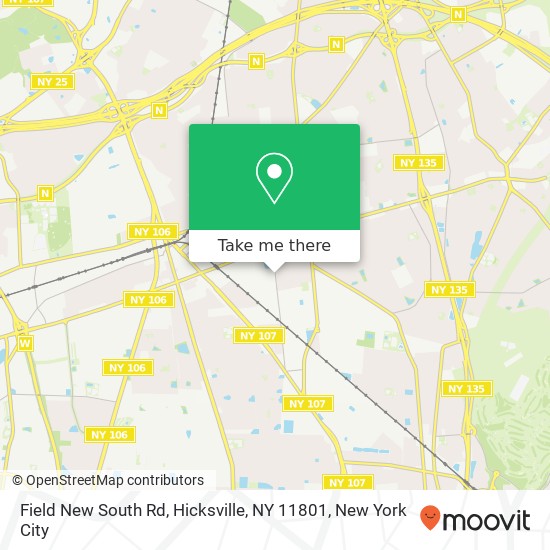 Mapa de Field New South Rd, Hicksville, NY 11801