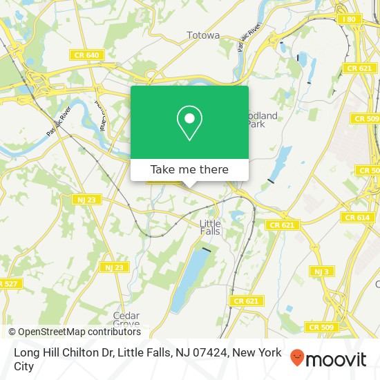 Long Hill Chilton Dr, Little Falls, NJ 07424 map