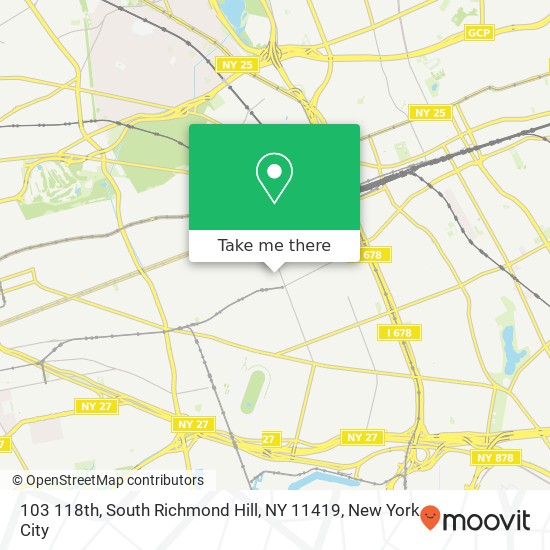 103 118th, South Richmond Hill, NY 11419 map