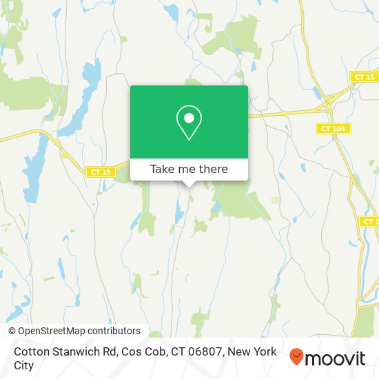 Mapa de Cotton Stanwich Rd, Cos Cob, CT 06807