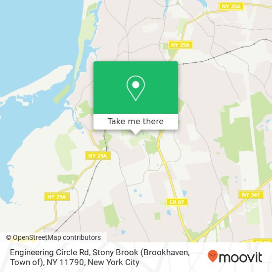 Mapa de Engineering Circle Rd, Stony Brook (Brookhaven, Town of), NY 11790