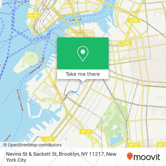 Mapa de Nevins St & Sackett St, Brooklyn, NY 11217