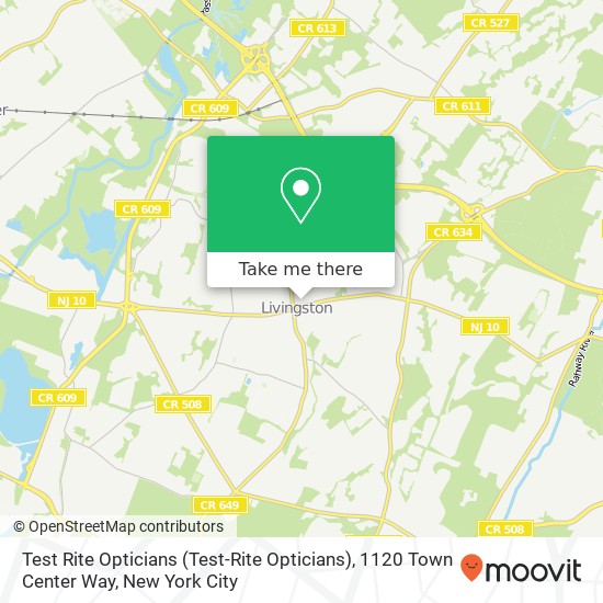 Test Rite Opticians (Test-Rite Opticians), 1120 Town Center Way map
