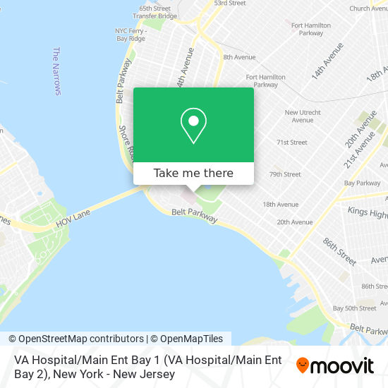 VA Hospital / Main Ent Bay 1 map