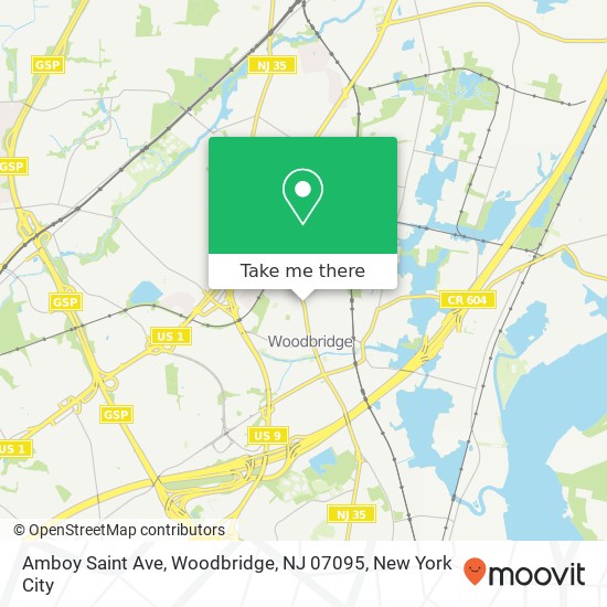 Amboy Saint Ave, Woodbridge, NJ 07095 map