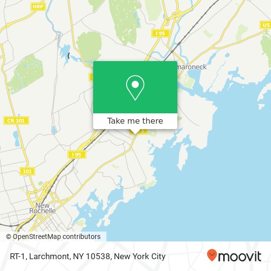 RT-1, Larchmont, NY 10538 map