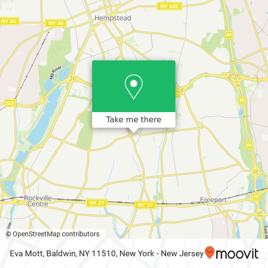 Eva Mott, Baldwin, NY 11510 map