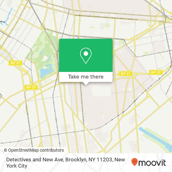 Detectives and New Ave, Brooklyn, NY 11203 map