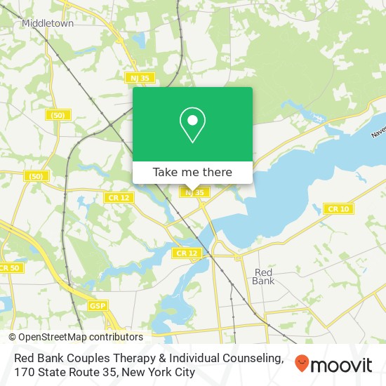 Mapa de Red Bank Couples Therapy & Individual Counseling, 170 State Route 35