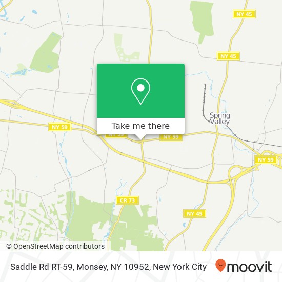 Mapa de Saddle Rd RT-59, Monsey, NY 10952