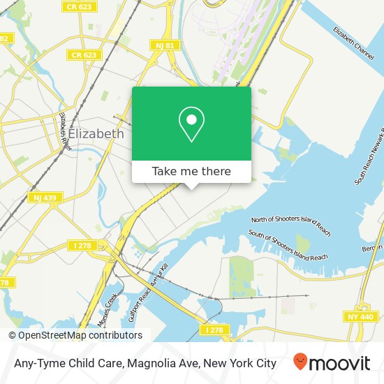 Mapa de Any-Tyme Child Care, Magnolia Ave